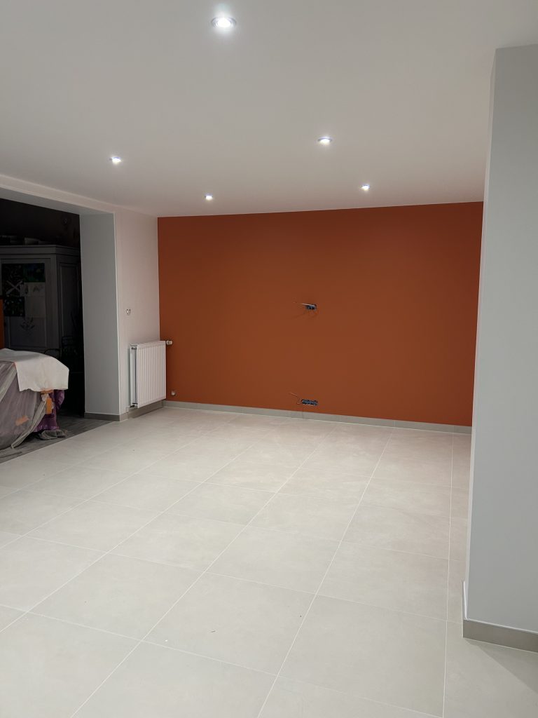 chantier intérieur peinture Guidel